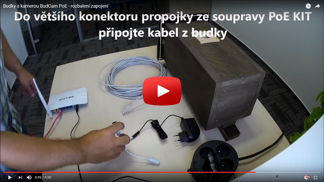 Vybalen� zapojen� PoE